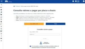 SRI Consultar valor a pagar matrícula vehicular ANT
